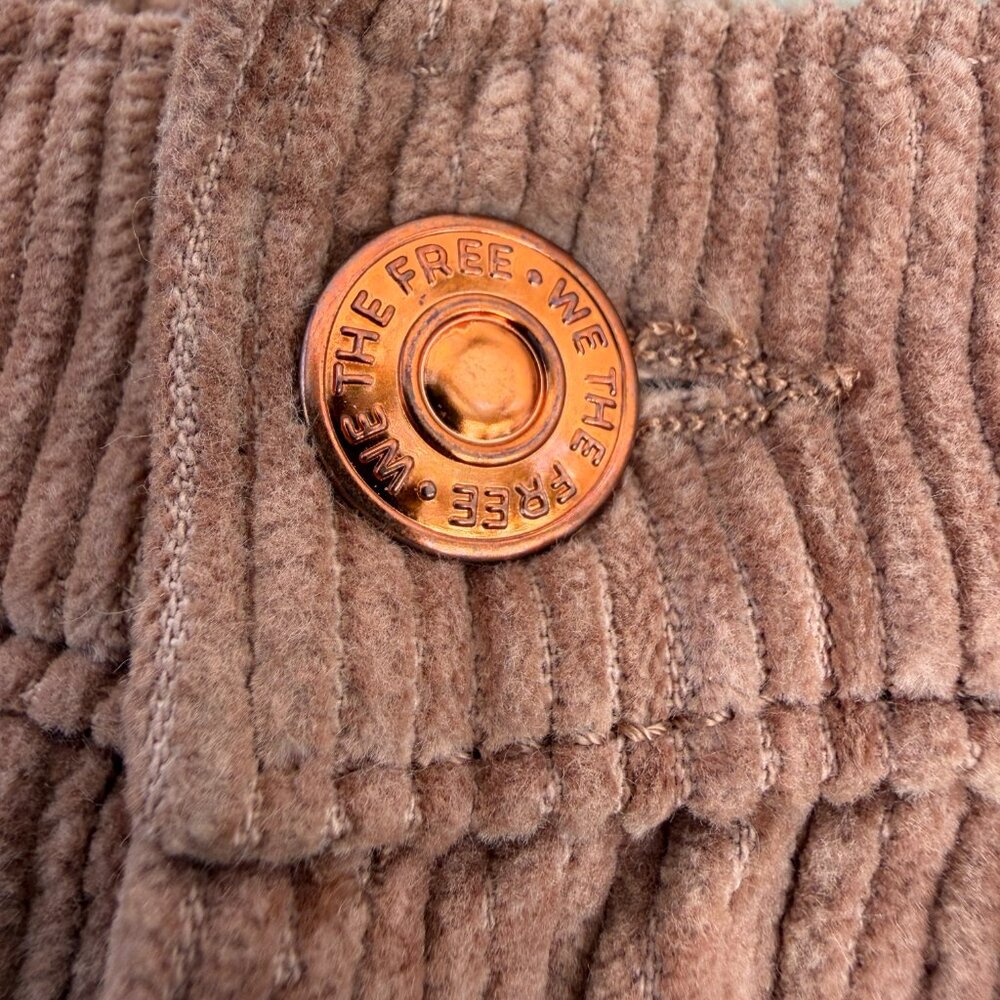 We The Free by Free People Good Luck Mid Rise Corduroy Barrel Jeans, NWOT - Picture 7 of 16